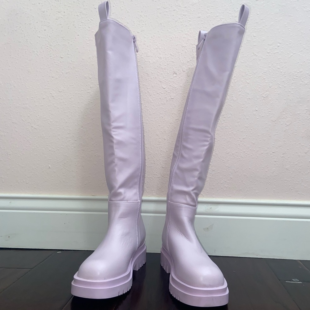 Lavender Fashion Nova Chelsea Boots